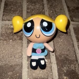 Vintage Powerpuff Girls Bubbles Talking Plush 1999 Trendmasters Toy Sound Doll